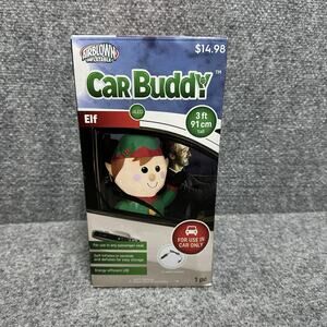 Gemmy Elf Car Buddy Airblown Inflatable Energy Efficient LED Christmas 3ft Tall